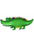 Шар фигура Крокодил яркий FL41"/104см (Китай) 21771