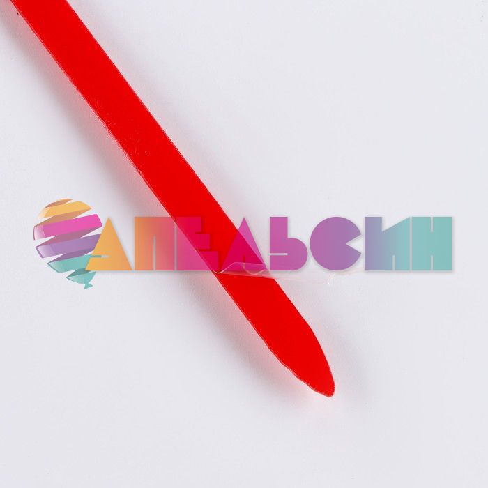 Топпер LOVE сердце красные рюшечки 10х16см пластик 9933990