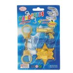 Набор Шериф МИКС 3в1 (значок, пистолет, наручники) 1153084