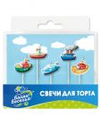 Свеча для торта Кораблики 6,5см на пике 5шт/уп 629255