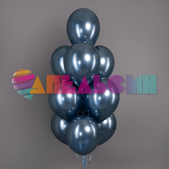 Шар хром Синий S12"/30см (944) Reflex Galaxy Blue галактический 12шт/уп (Колумбия) 420769
