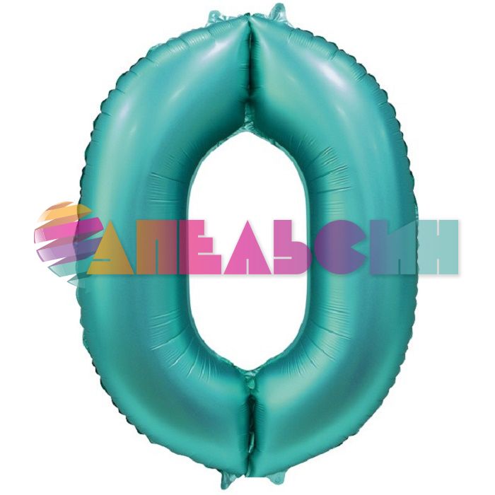 Шар цифра Бирюза Е40"/102см сатин 0 (Китай) 1207-3301
