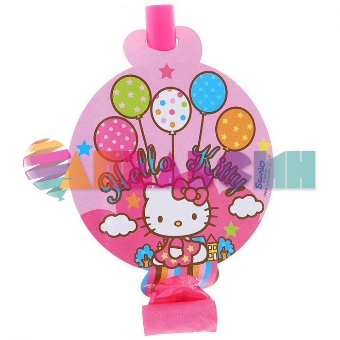 Язык-гудок Китти Hello Kitty 8шт/уп с карточкой 1501-1615