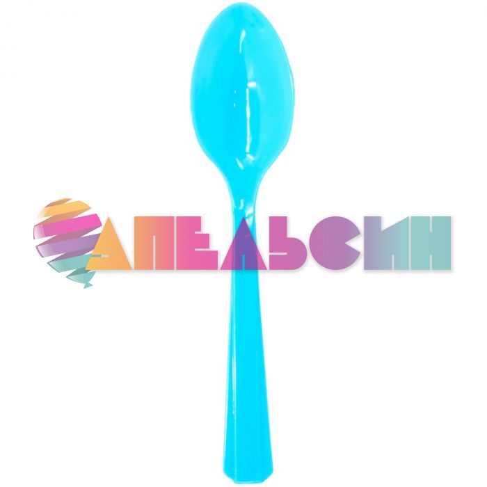 Набор приборов Голубой Caribbean blue 24шт/уп пластик 1502-1083