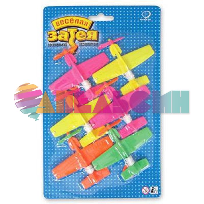 Игрушка Самолет 6шт/уп на шнуре 1507-0652