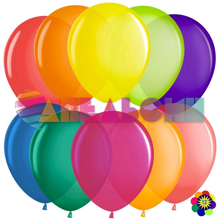 Шар металлик Ассорти VV12"/30см 100шт/уп (Малайзия) 711016