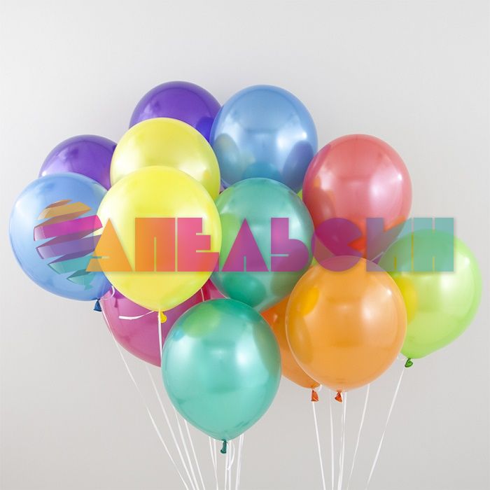 Шар металлик Ассорти VV12"/30см 100шт/уп (Малайзия) 711016