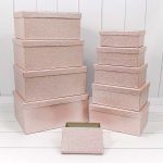 Коробка Розовый металлик фактура кожи 17,6х24,3х10,5см прямоугольник 721604/0029-6