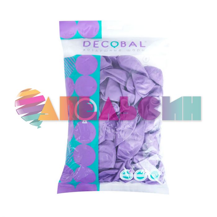 Шар пастель Сиреневый DL12"/30см (250) Floral 100шт/уп (Вьетнам) макарунс 312250