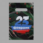 Пакет 23 февраля Флаг 20х30см полиэтилен 7394195