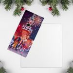 Открытка Новогодняя Москва 10х21см 7044003