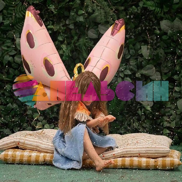 Шар фигура Бабочка кокетка розовый FL45"/114см (Китай) 23456