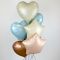 Шар сердце Голубой FL18"/46см утренний макарунс (Китай) сатин 23431