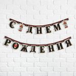 Гирлянда С ДР Виски 225см картон 5389901
