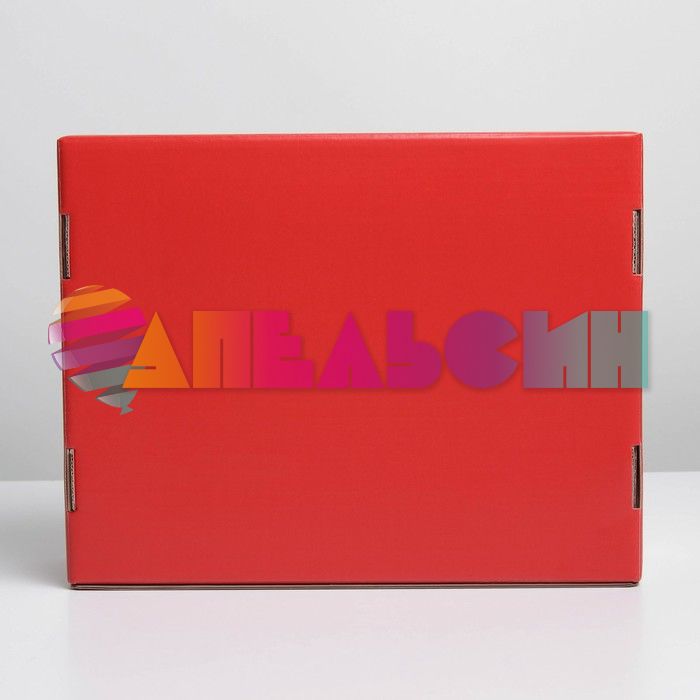 Коробка Красный 21х27х9см складная 7303387