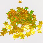 Конфетти Золото звезда 1см голография 50гр 195053-50