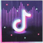 Салфетка Блогер Party 33см 12шт/уп 1502-5272