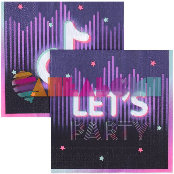 Салфетка Блогер Party 33см 12шт/уп 1502-5272