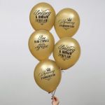 Шар латекс Лучшему руководителю 12"/30см 5шт/уп (Россия) металлик 5258884