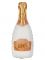 Шар фигура Бутылка Шампанское Cheers кремовый FL34"/85см (Китай) сатин 29342