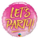 Шар фольга LET'S PARTY Q18"/45см (США) круг 1202-2671