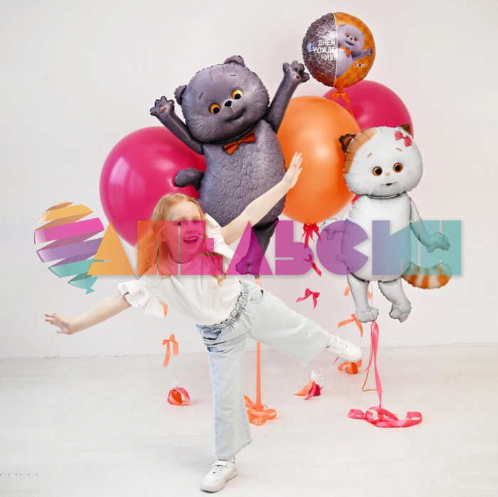 Шар фигура Басик Кот Е36"/93см (Китай) 1207-6213