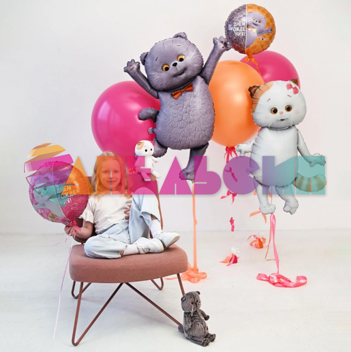 Шар фигура Басик Кот Е36"/93см (Китай) 1207-6213