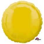 Шар круг Желтый A18"/46см Yellow (США) пастель 1204-0507