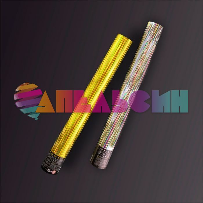 Хлопушка Серебро 60см голография 8260HG-S