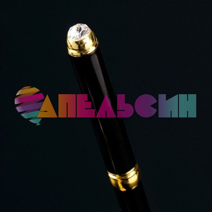 Ручка Сова 16×6×19см с кристаллами Сваровски на подставке MU-4827-17