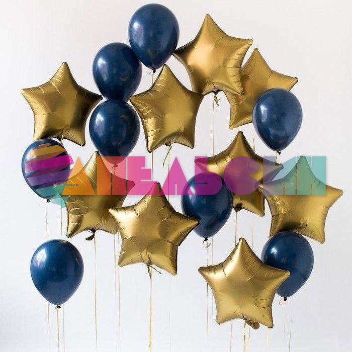Шар пастель Синий VV12"/30см (452) Midnight Blue 100шт/уп (Малайзия) 711039