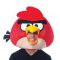 Маска Злые птички Красная Angry Birds /текстиль 6651071-РАСПРОДАЖА
