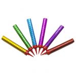 Фонтан в торт Ассорти 10см 30сек 6шт/уп цветное пламя JFTS10-30C/6