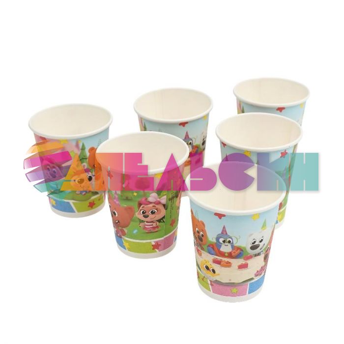 Стакан Мини-мишки 250мл 6шт/уп картон 770060