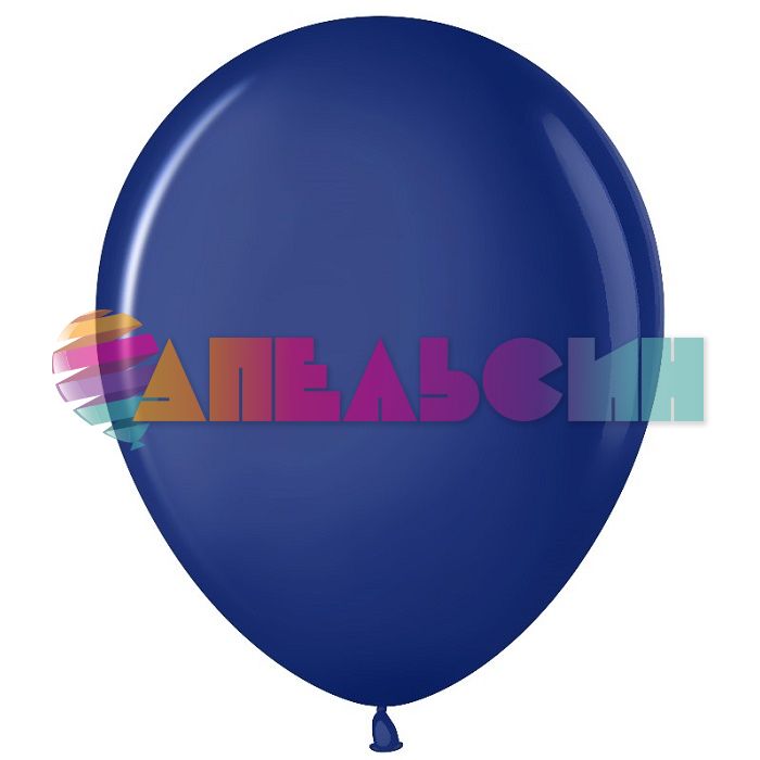 Шар пастель Синий VV12"/30см (452) Midnight Blue 50шт/уп (Малайзия) 711039-50