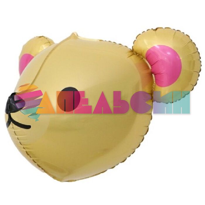 Шар 3D голова Мишка девочка FL22"/56см (Китай) 19700