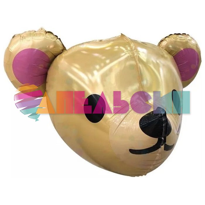 Шар 3D голова Мишка девочка FL22"/56см (Китай) 19700