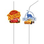 Трубочка для кокт Тачки Disney легенда 24см 6шт/уп 1502-3529