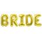 Надпись из шаров BRIDE золото FL16"/41см (Китай) 23570