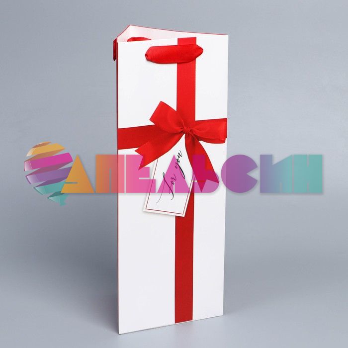 Пакет для бутылки For you 32х13х12см глянец 7997486-СТОК