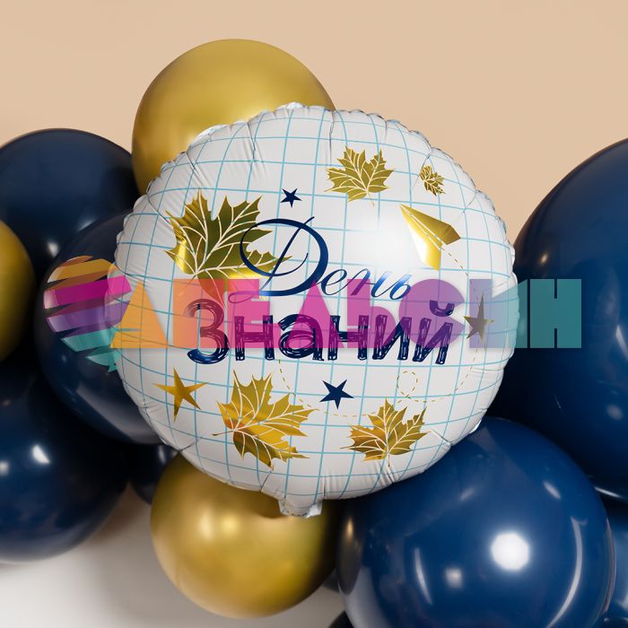 Шар фольга День знаний FL18"/48см круг (Китай) 26224