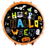 Шар фольга Happy Halloween FL18"/48см (Китай) 190701