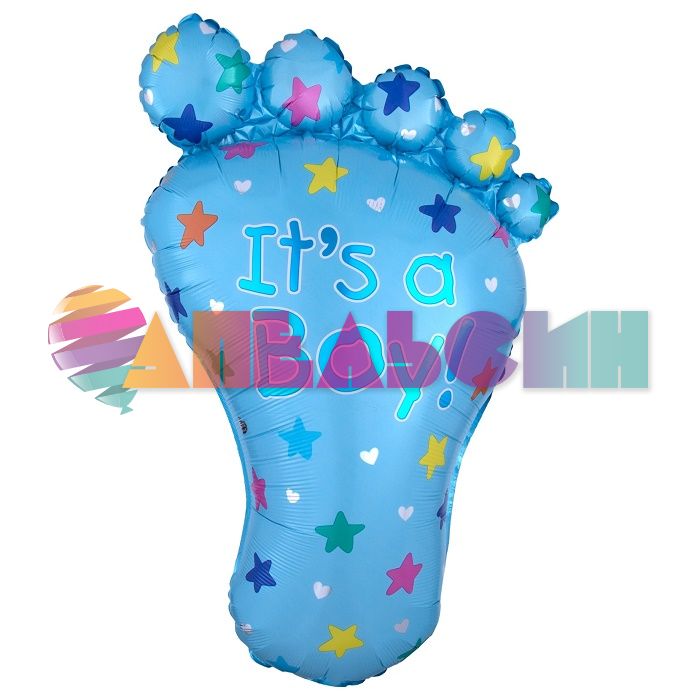 Шар фигура Ножка малыша It`s a Boy FL30"/76см (Китай) 15121