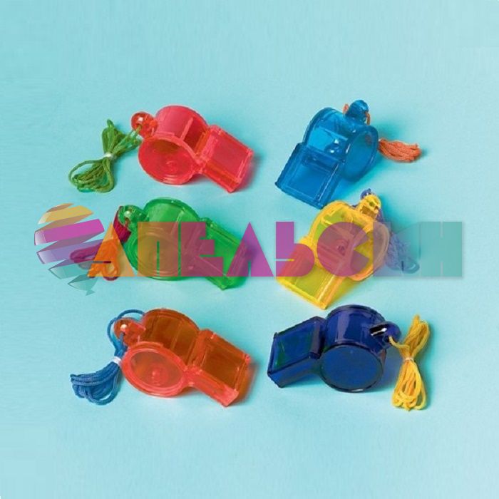 Свисток Цветной ассорти 12шт/уп 1501-2579
