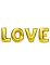 Надпись из шаров LOVE золото FL16"/41см (Китай) 942824