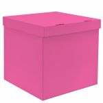 Коробка Розовый 60х60х60 для подарков и шаров КВШ06