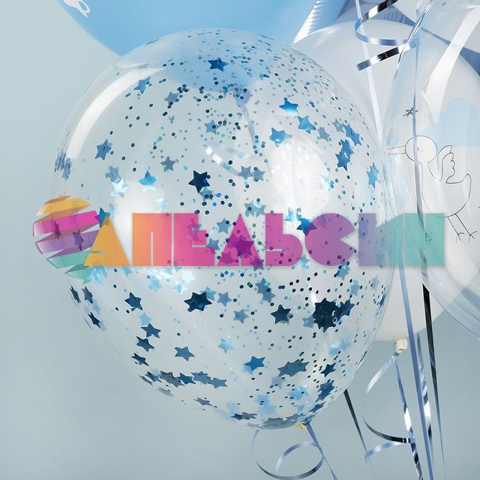 Шар кристалл Прозрачный VV12"/30см 500 Clear 100шт/уп (Малазия) 711008