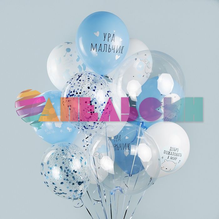 Шар кристалл Прозрачный VV12"/30см 500 Clear 100шт/уп (Малазия) 711008