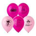 Шар латекс Блондинка в розовом 12"/30см 25шт/уп (Малайзия) 1103-2978