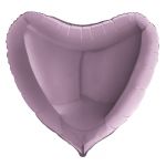 Шар сердце Сиреневый G09"/23см (Италия) 09013L